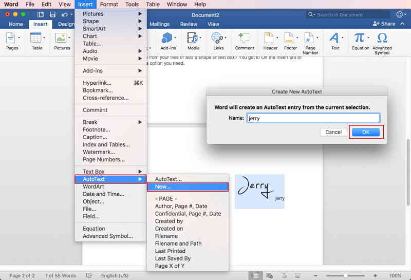 add a comment in word for mac